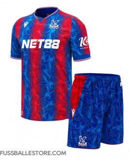 Günstige Crystal Palace Heimtrikotsatz Kinder 2024-25 Kurzarm (+ Kurze Hosen)
